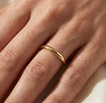 Load image into Gallery viewer, 2mm Traditional Court Wedding Band 9ct Yellow Gold Medium