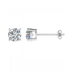 Load image into Gallery viewer, Classic Style 4 Claw Diamond Stud 1ct Total 18 White Gold
