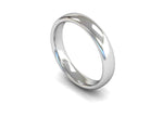 Load image into Gallery viewer, 4mm Slight Court Wedding Band in platinum and white gold