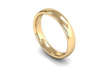 Load image into Gallery viewer, 4mm Slight Court Wedding Band in 18ct yellow gold