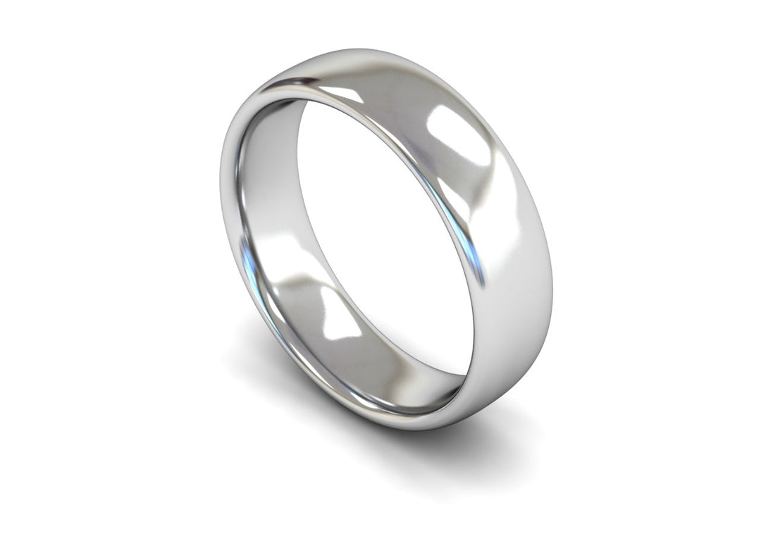 6mm Slight Court Wedding Band