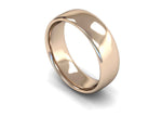 Load image into Gallery viewer, 7mm Slight Court Wedding Band in 18ct rose gold