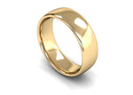 Load image into Gallery viewer, 7mm Slight Court Wedding Band in 18ct yellow gold
