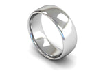 Load image into Gallery viewer, 8mm Slight Court Wedding Band in platinum and white gold