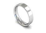 Load image into Gallery viewer, 5mm Flat Court Wedding Band in platinum and white gold