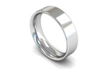 Load image into Gallery viewer, 6mm Flat Court Wedding Band in platinum and white gold