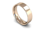 Load image into Gallery viewer, 6mm Flat Court Wedding Band in 18ct rose gold