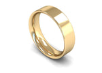 Load image into Gallery viewer, 6mm Flat Court Wedding Band in 18ct yellow gold