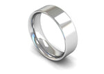 Load image into Gallery viewer, 7mm Flat Court Wedding Band in platinum and white gold