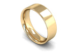 Load image into Gallery viewer, 7mm Flat Court Wedding Band in 18ct yellow gold