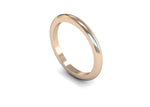 Load image into Gallery viewer, 2mm D Shape Wedding Band