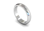 Load image into Gallery viewer, 4mm D Shape Wedding Band in platinum and white gold