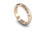 Load image into Gallery viewer, 4mm D Shape Wedding Band in 18ct rose gold