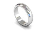 Load image into Gallery viewer, 5mm D Shape Wedding Band in platinum and white gold