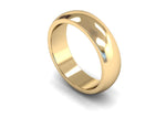 Load image into Gallery viewer, 6mm D Shape Wedding Band in 18ct yellow gold