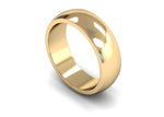 Load image into Gallery viewer, 7mm D Shape Wedding Band in 18ct yellow gold