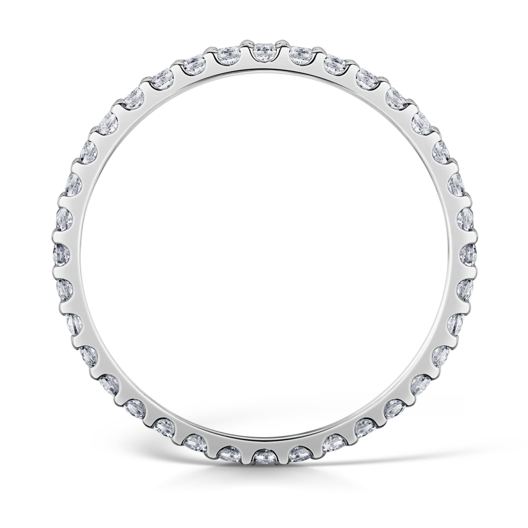 1.5mm Scallop Full Set Diamond Band