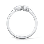 Load image into Gallery viewer, Two Stone Pear Shaped Diamond Twin Ring Side By Side