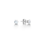 Load image into Gallery viewer, 6 Claw Round Brilliant Cut Diamond Stud Earrings.