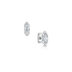 Load image into Gallery viewer, Marquise shaped Diamond Stud Earrings