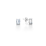 Load image into Gallery viewer, Emerald Cut Diamond Stud Earrings
