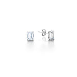 Load image into Gallery viewer, Emerald Cut Diamond Stud Earrings