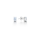 Load image into Gallery viewer, Oval Cut 4 Claw Diamond Stud Earrings