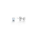Load image into Gallery viewer, 4 Claw Round Brilliant Classic Diamond Stud Earrings