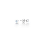 Load image into Gallery viewer, 3 Claw Round Brilliant Classic Diamond Stud Earrings