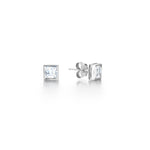 Load image into Gallery viewer, Rubover Princess Cut Classic Diamond Stud Earrings