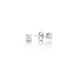 Load image into Gallery viewer, 4 Claw Round Brilliant Classic Diamond Stud Earrings