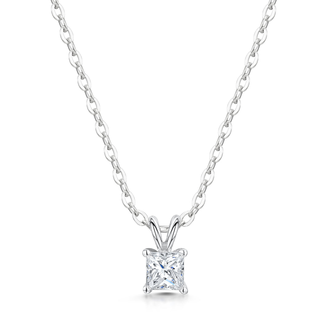 Princess Cut Diamond Pendant