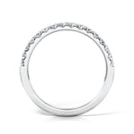 Load image into Gallery viewer, 2.3 mm Micro Set Diamond Band with fish tail setting