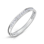 Load image into Gallery viewer, 2.0mm Channel Half Set Diamond Band