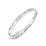 Load image into Gallery viewer, 1.5mm Princess Cut Half Channel Set Diamond Band