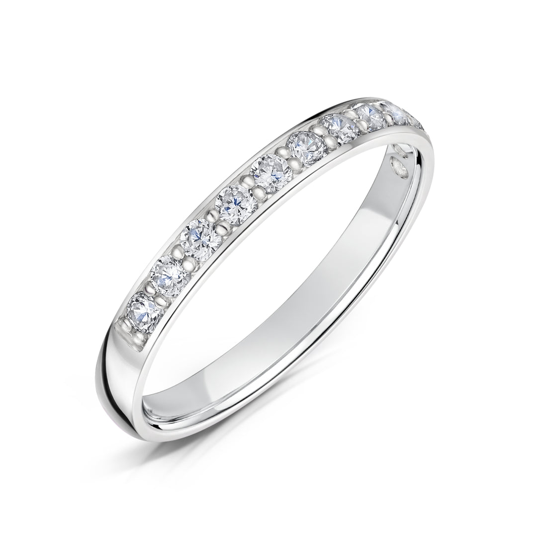 2.5mm Grain Set Diamond Band