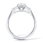 Load image into Gallery viewer, Three Stone Princess and Baguette Cur Diamond Classic Trilogy Ring