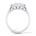 Load image into Gallery viewer, Three Stone Princess Cut Diamond Trilogy Ring