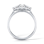 Load image into Gallery viewer, Three Stone Oval Cut Diamond Trilogy Ring