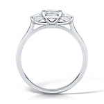Load image into Gallery viewer, Three Stone Princess Cut Diamond Trilogy Ring