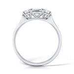 Load image into Gallery viewer, Three Stone Princess Cut And Round Brilliant Trilogy Diamond Ring