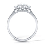 Load image into Gallery viewer, Three Stone Emerald Cut Diamond Ring