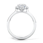 Load image into Gallery viewer, Emerald Cut Diamond Ring In A Micro Set Halo Design