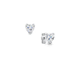 Load image into Gallery viewer, Heart Shaped Diamond Stud Earrings
