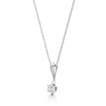 Load image into Gallery viewer, Six Claw Round Diamond Pendant