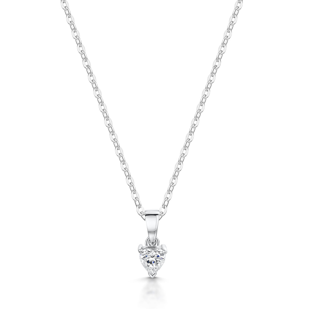 Heart Shaped Diamond Pendant