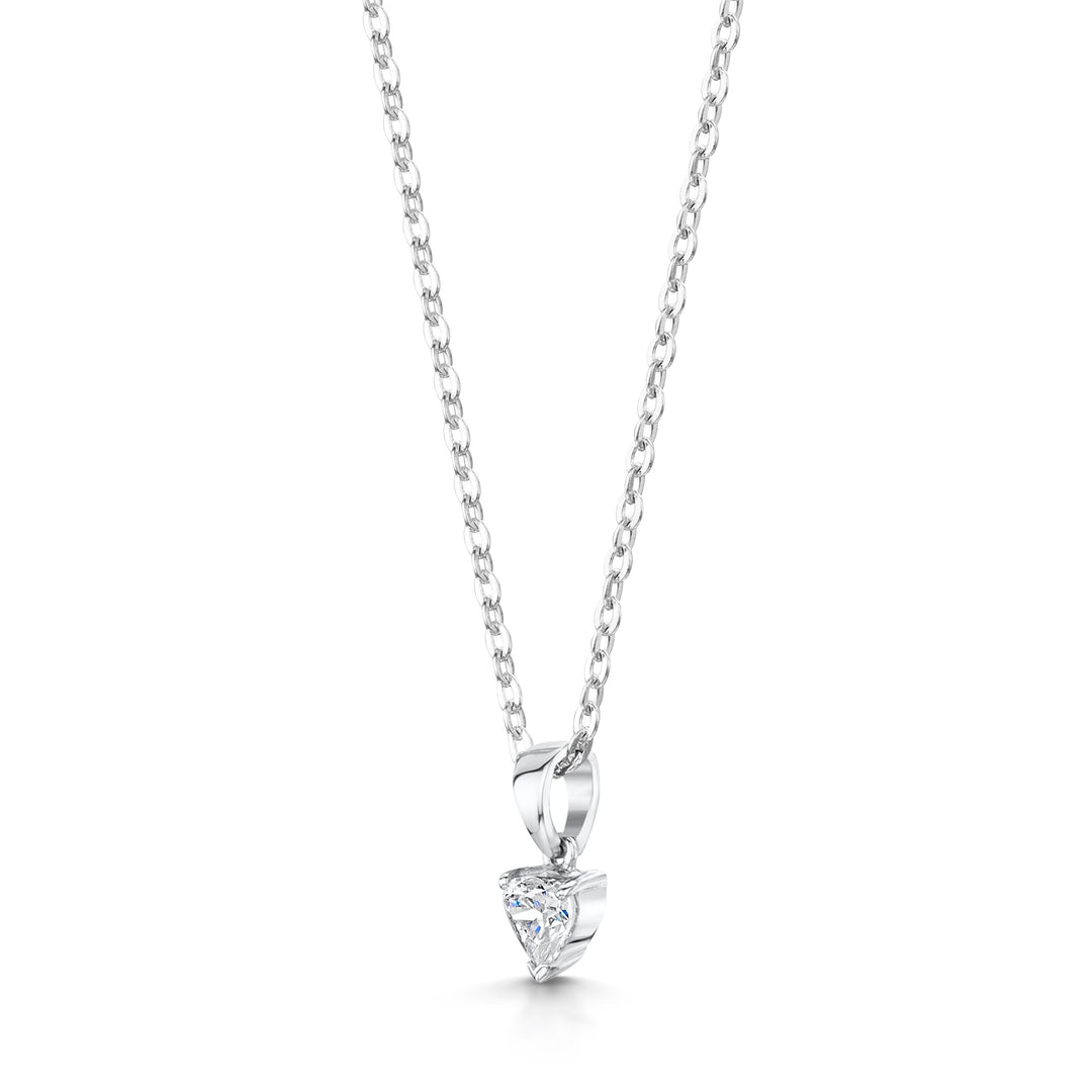 Heart Shaped Diamond Pendant