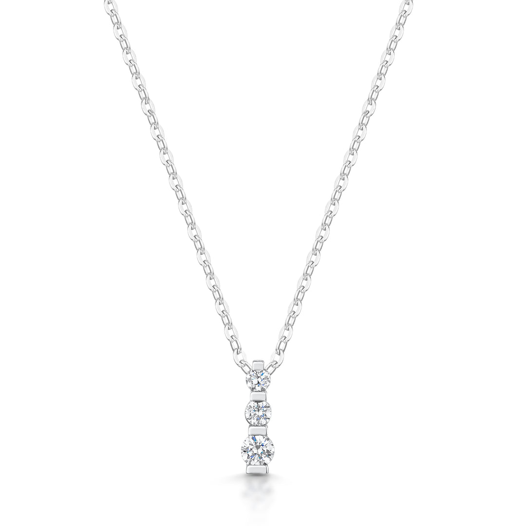 Three Stone Diamond Pendant