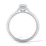 Load image into Gallery viewer, Emerald Cut 4 Claw Solitaire Diamond Ring 1ct Centre Diamond
