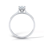 Load image into Gallery viewer, Princess Cut 4 Claw Solitaire Diamond Ring